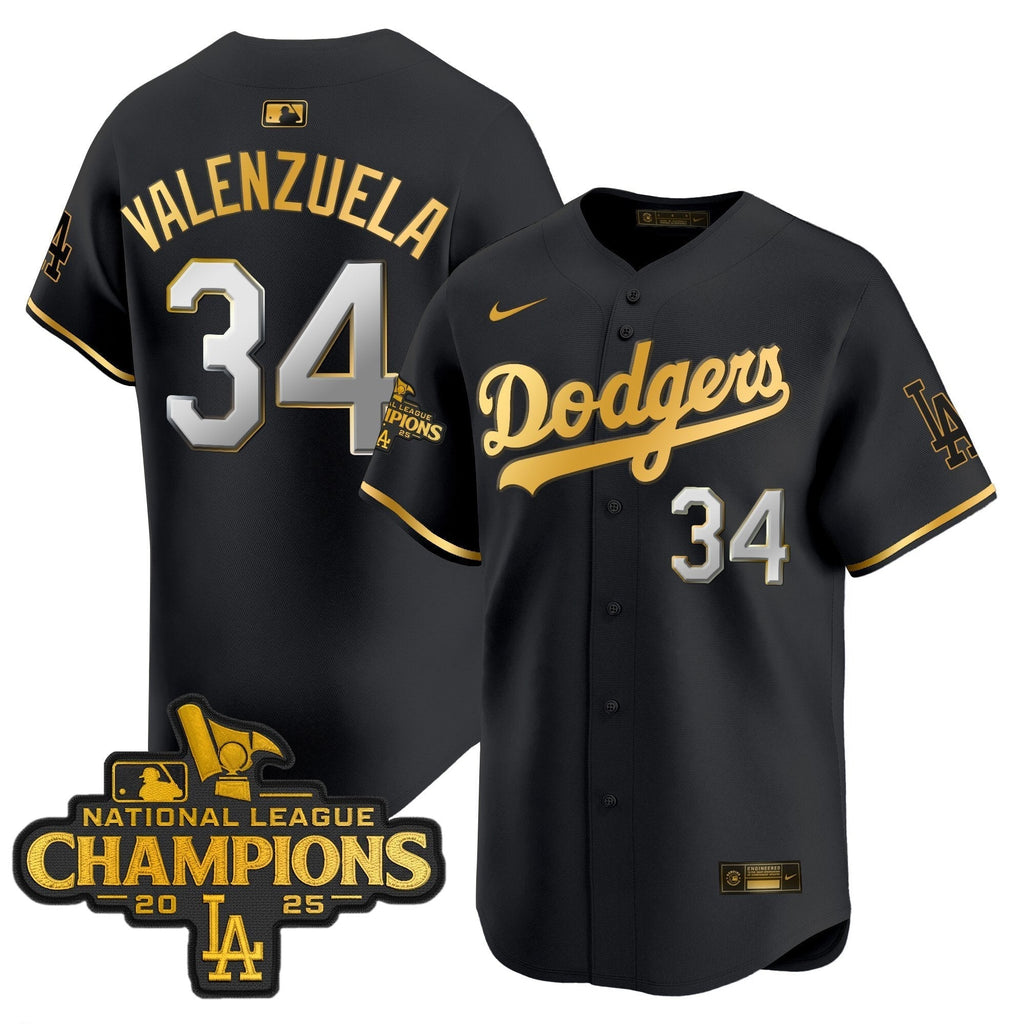 Dodgers 2025 National League Champions Vapor Premier Limited Jersey - All Stitched