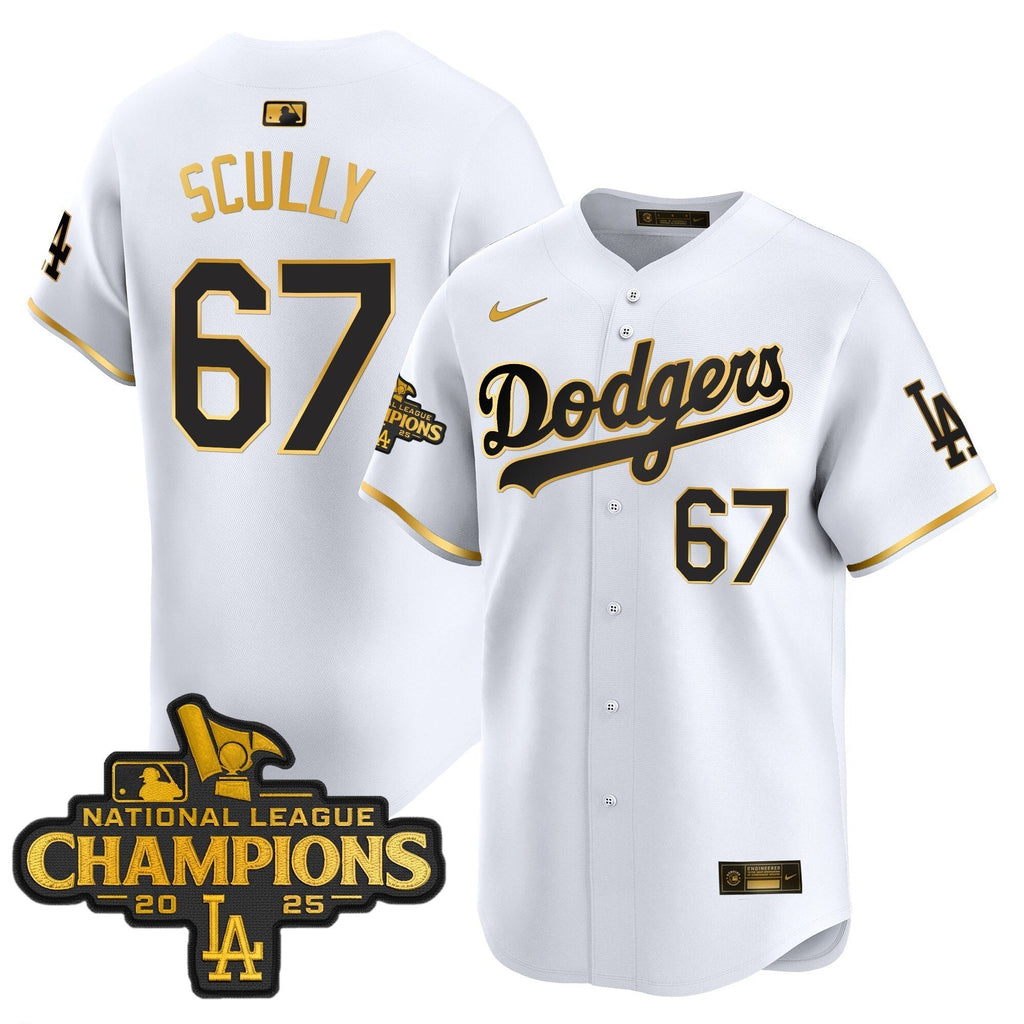 Dodgers 2025 National League Champions Vapor Premier Limited Jersey - All Stitched