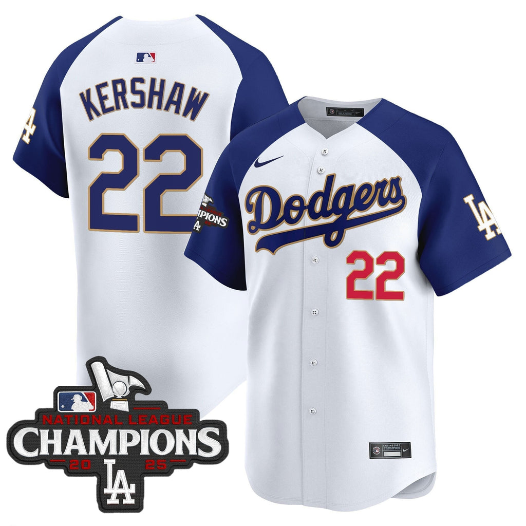 Dodgers 2025 National League Champions Vapor Premier Limited Jersey - All Stitched