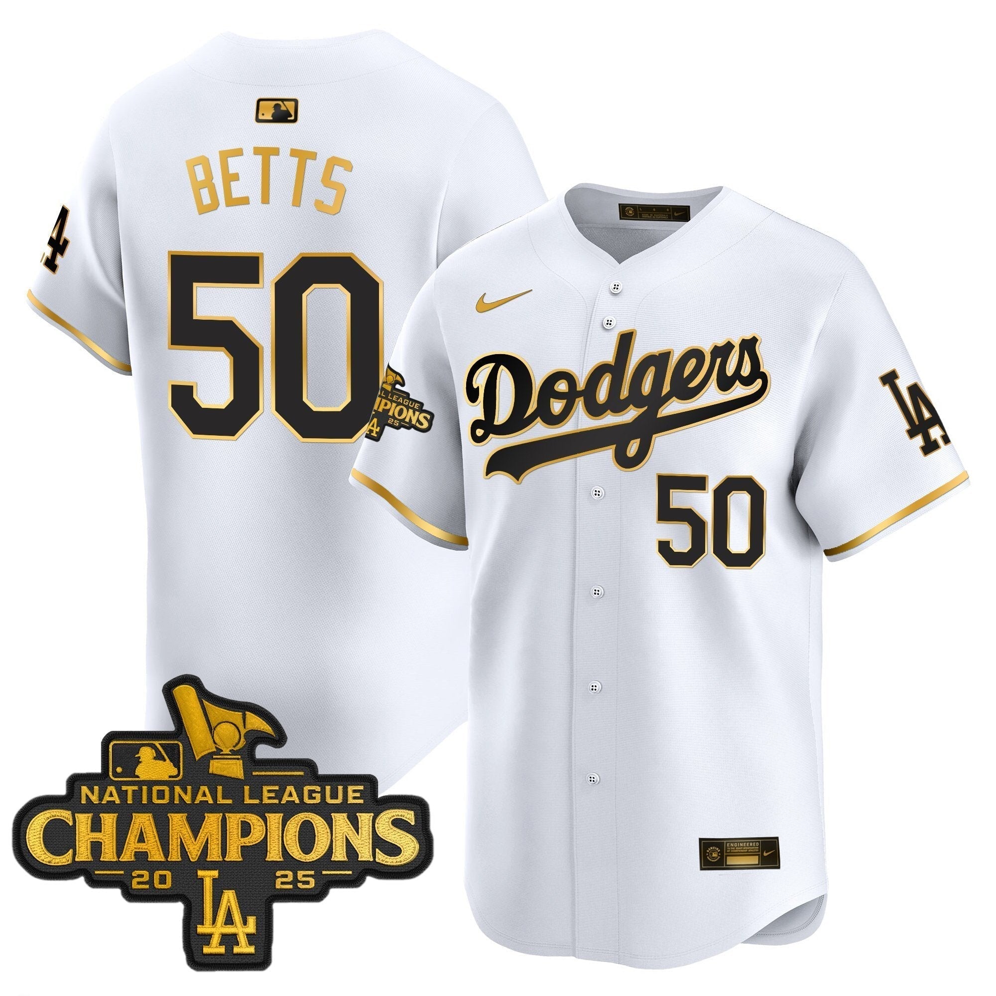 Dodgers 2025 National League Champions Vapor Premier Limited Jersey - All Stitched