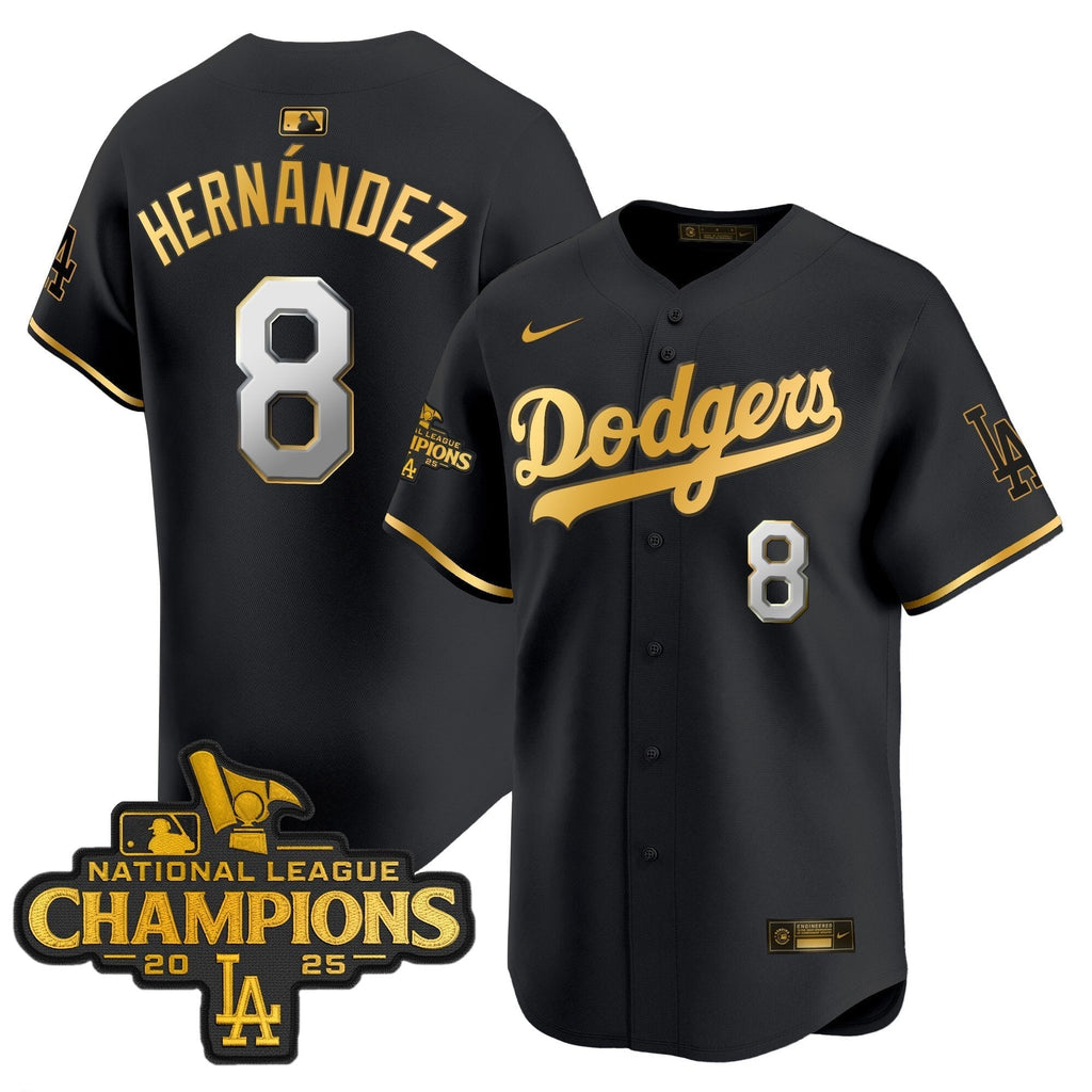 Dodgers 2025 National League Champions Vapor Premier Limited Jersey - All Stitched