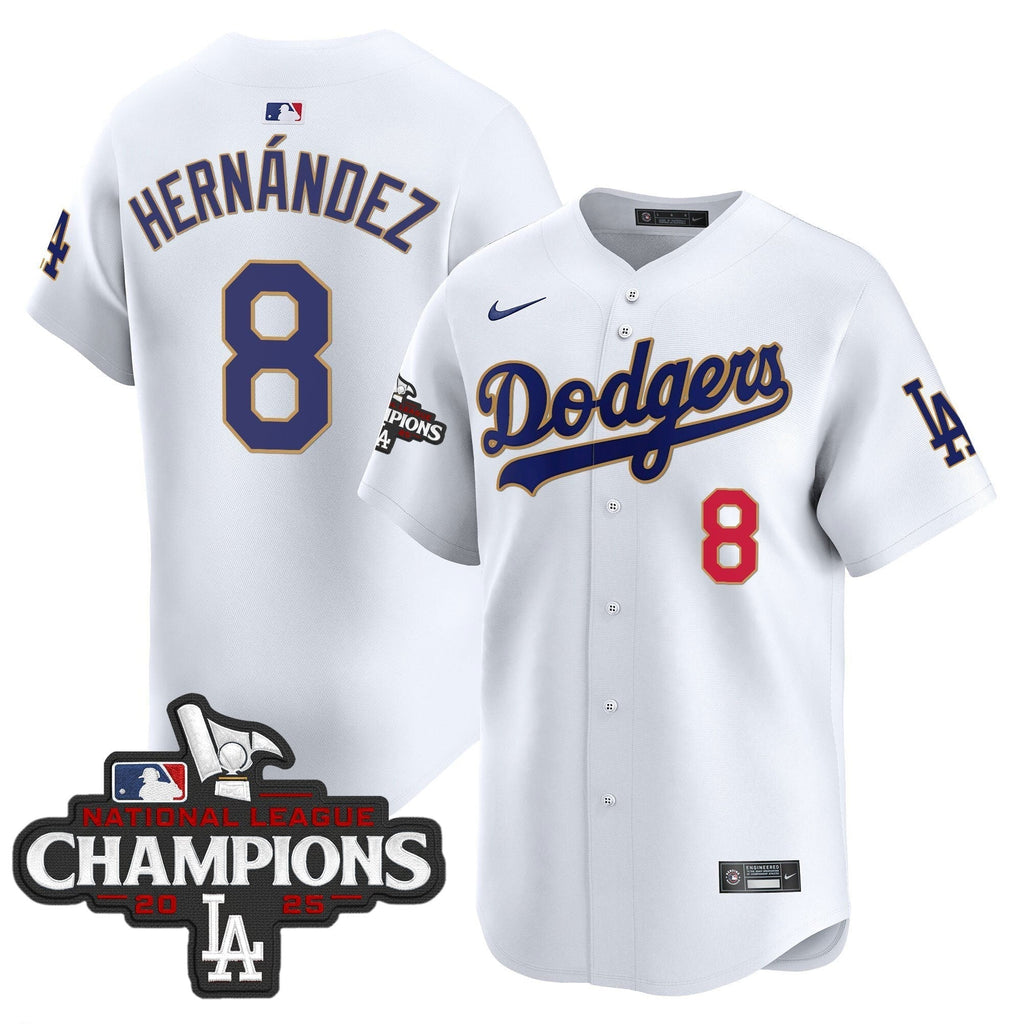Dodgers 2025 National League Champions Vapor Premier Limited Jersey - All Stitched