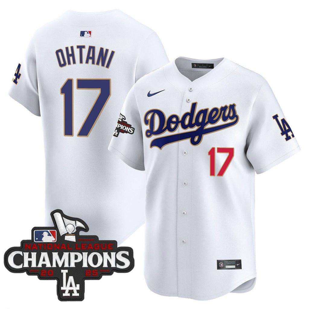 Dodgers 2025 National League Champions Vapor Premier Limited Jersey - All Stitched