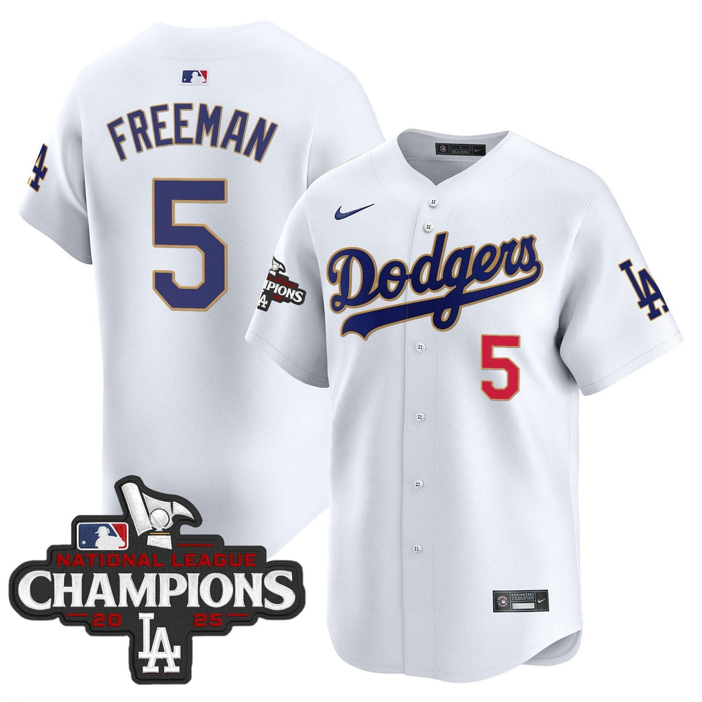 Dodgers 2025 National League Champions Vapor Premier Limited Jersey - All Stitched