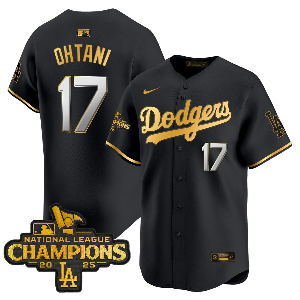 Dodgers 2025 National League Champions Vapor Premier Limited Jersey - All Stitched