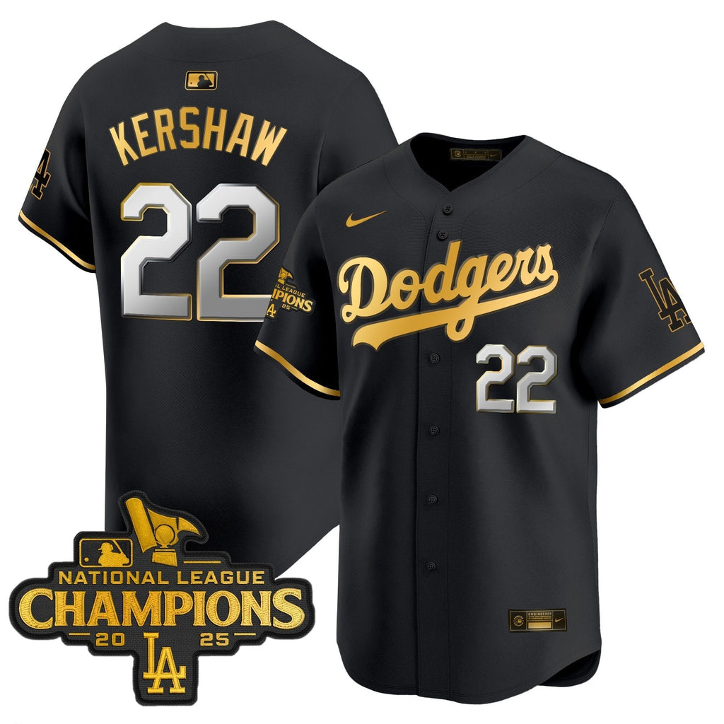 Dodgers 2025 National League Champions Vapor Premier Limited Jersey - All Stitched