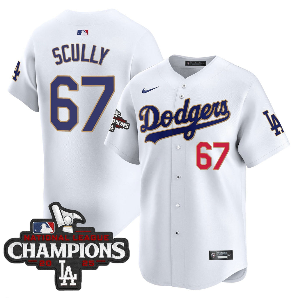 Dodgers 2025 National League Champions Vapor Premier Limited Jersey - All Stitched