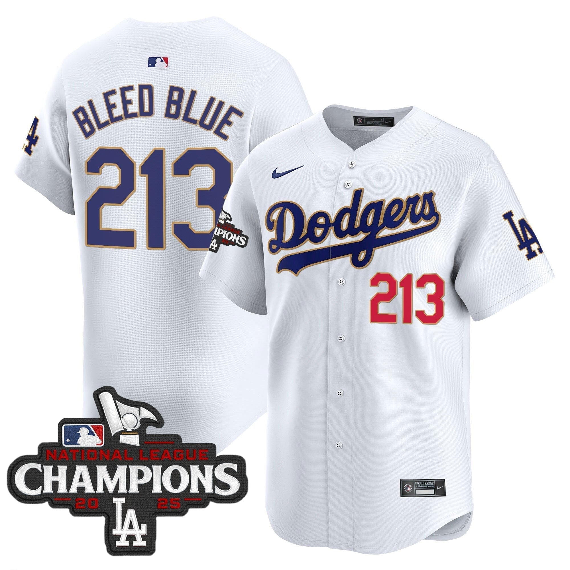 Dodgers 2025 National League Champions Vapor Premier Limited Jersey - All Stitched