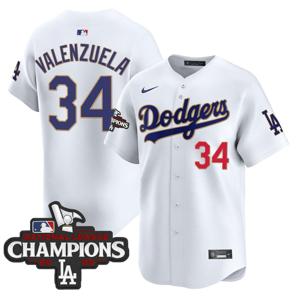 Dodgers 2025 National League Champions Vapor Premier Limited Jersey - All Stitched