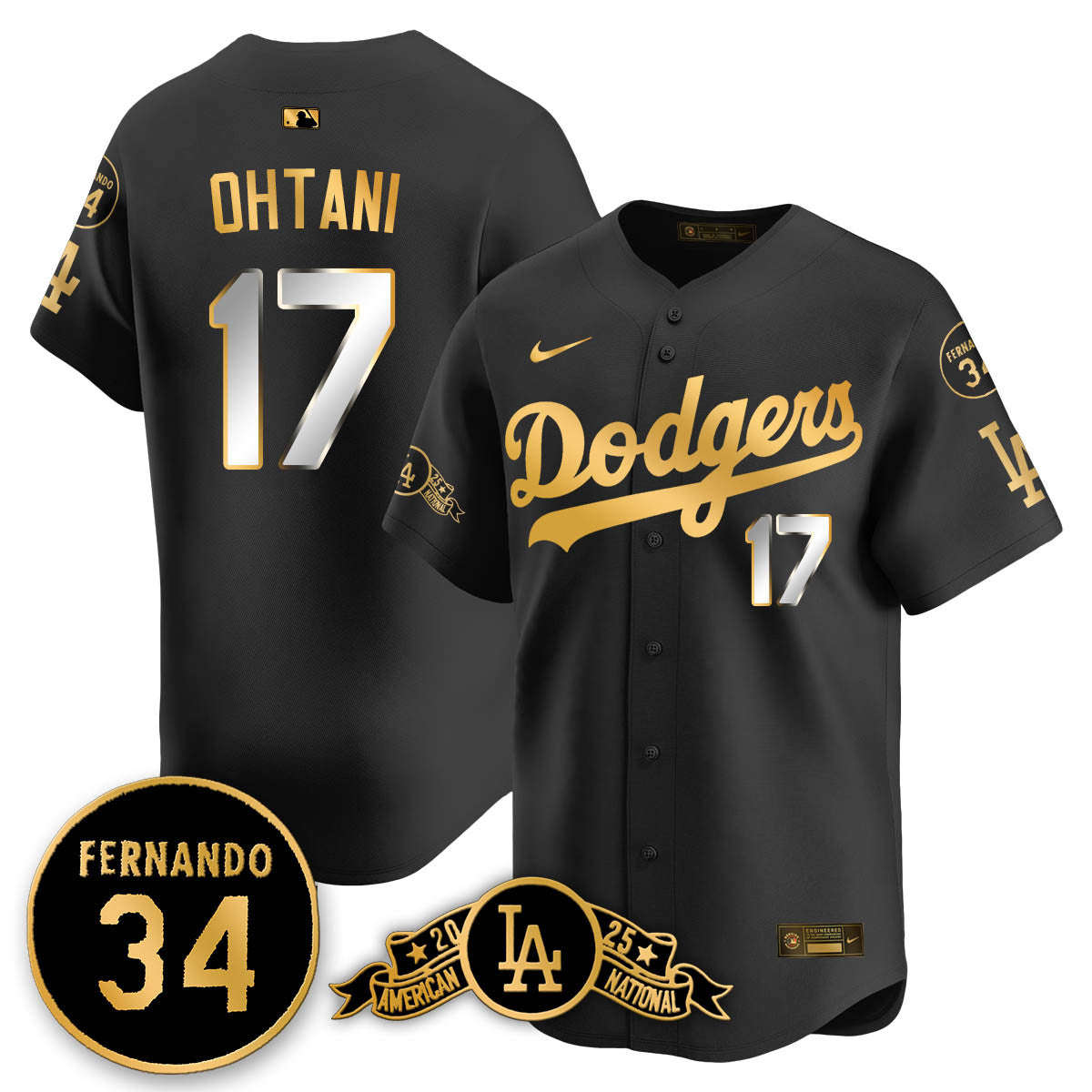 LAD 2025 National League Champions Men Jersey - All Stitched