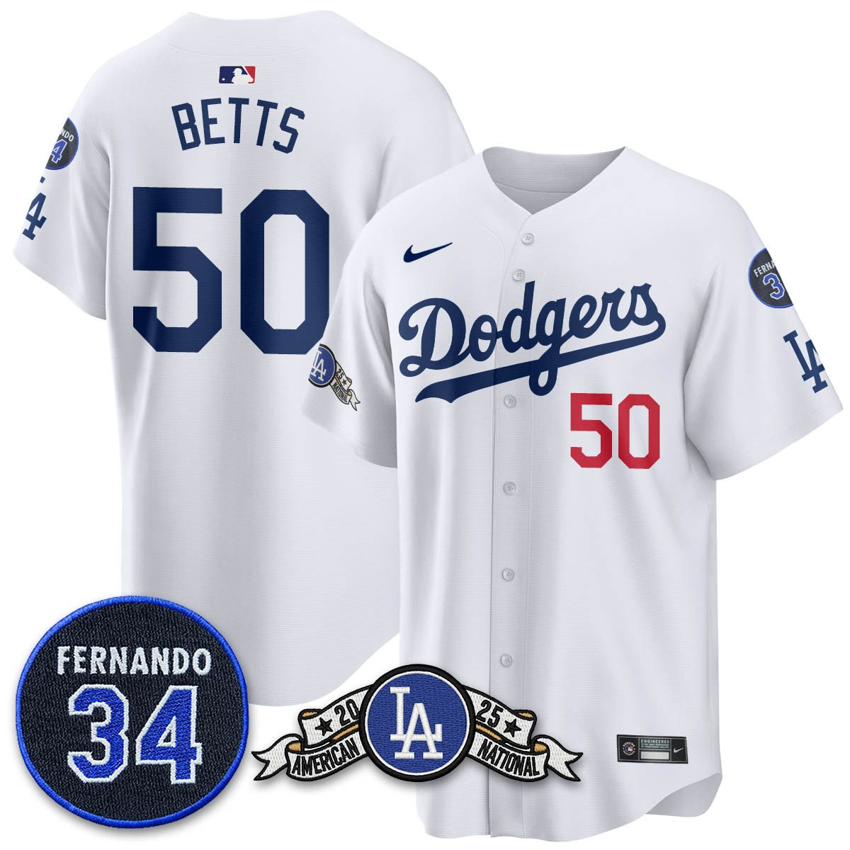 LAD 2025 National League Champions Men Jersey - All Stitched