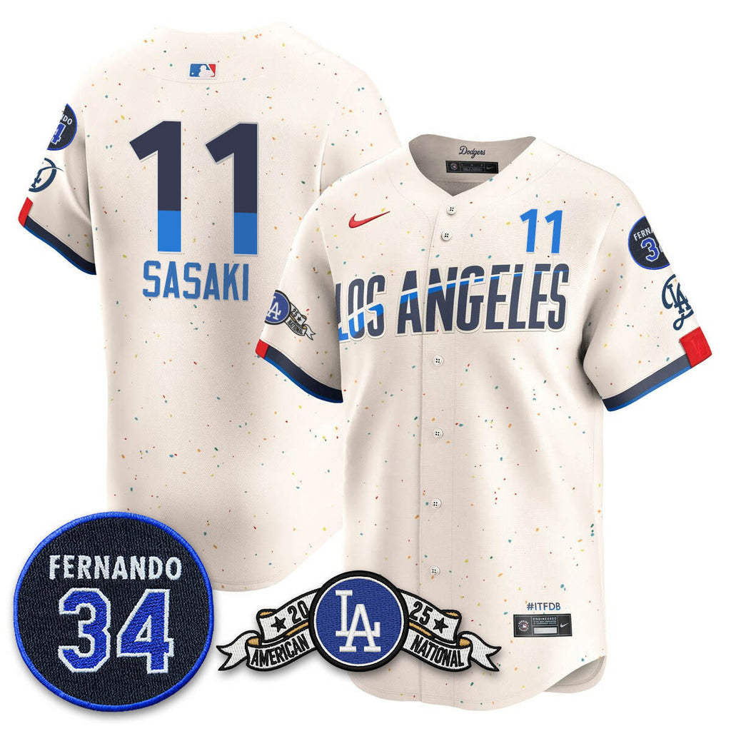 LAD 2025 National League Champions Men Jersey - All Stitched