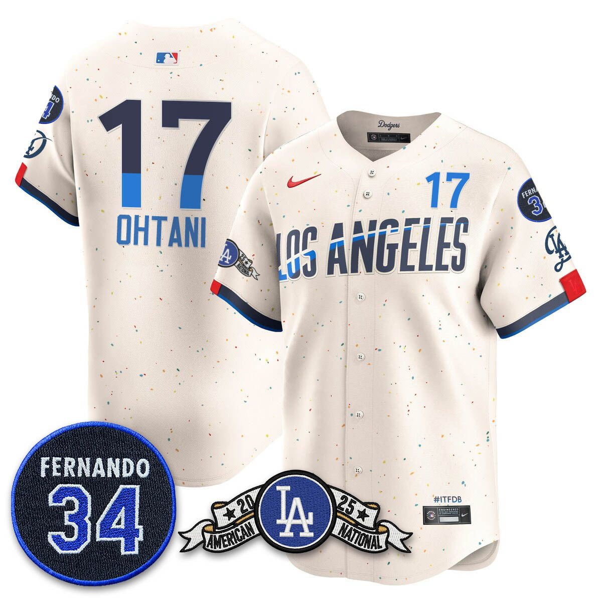 LAD 2025 National League Champions Men Jersey - All Stitched