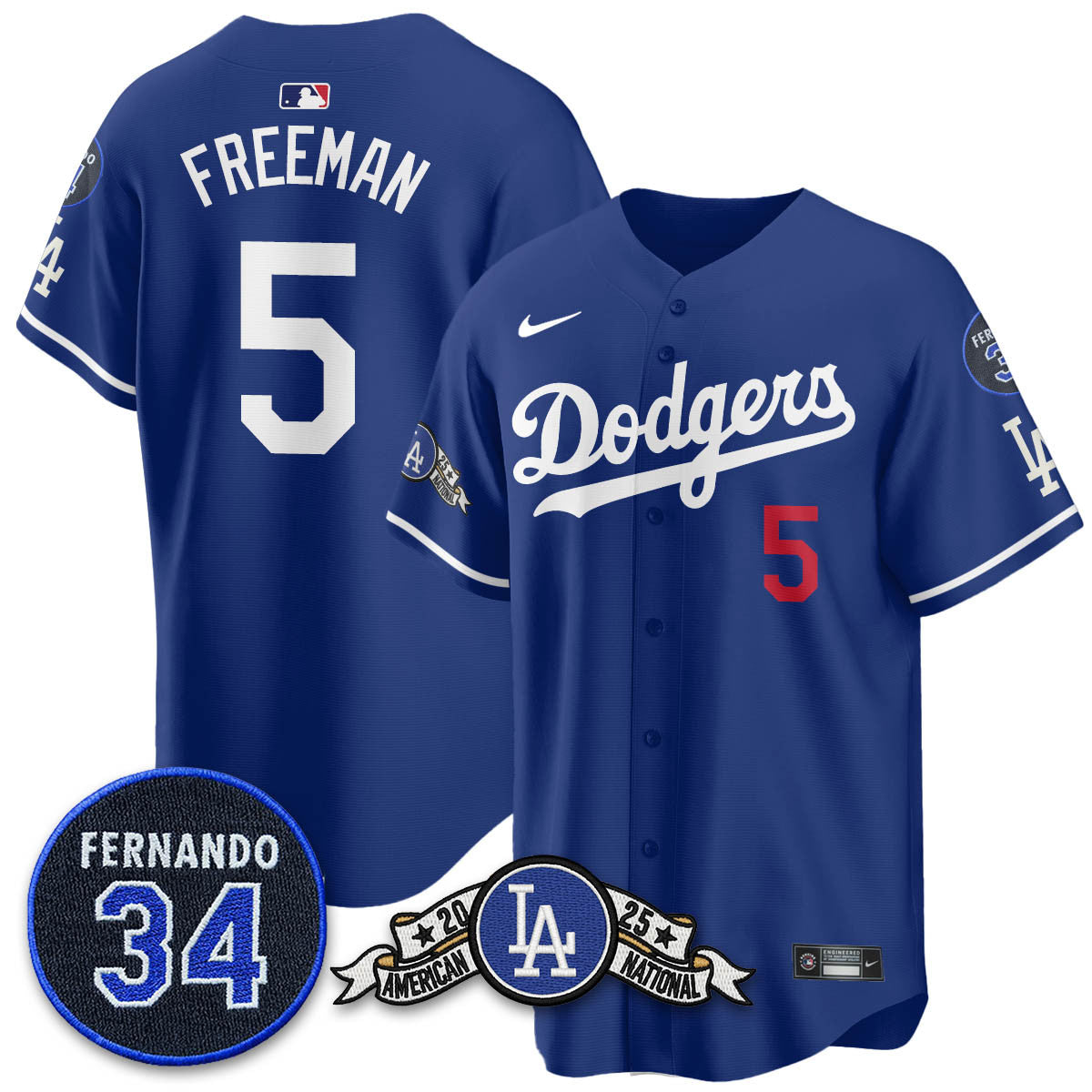 LAD 2025 National League Champions Men Jersey - All Stitched