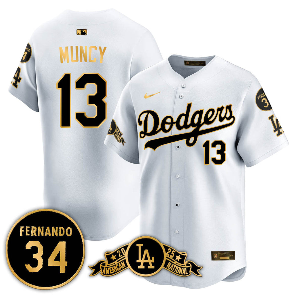 LAD 2025 National League Champions Jersey - All Stitched