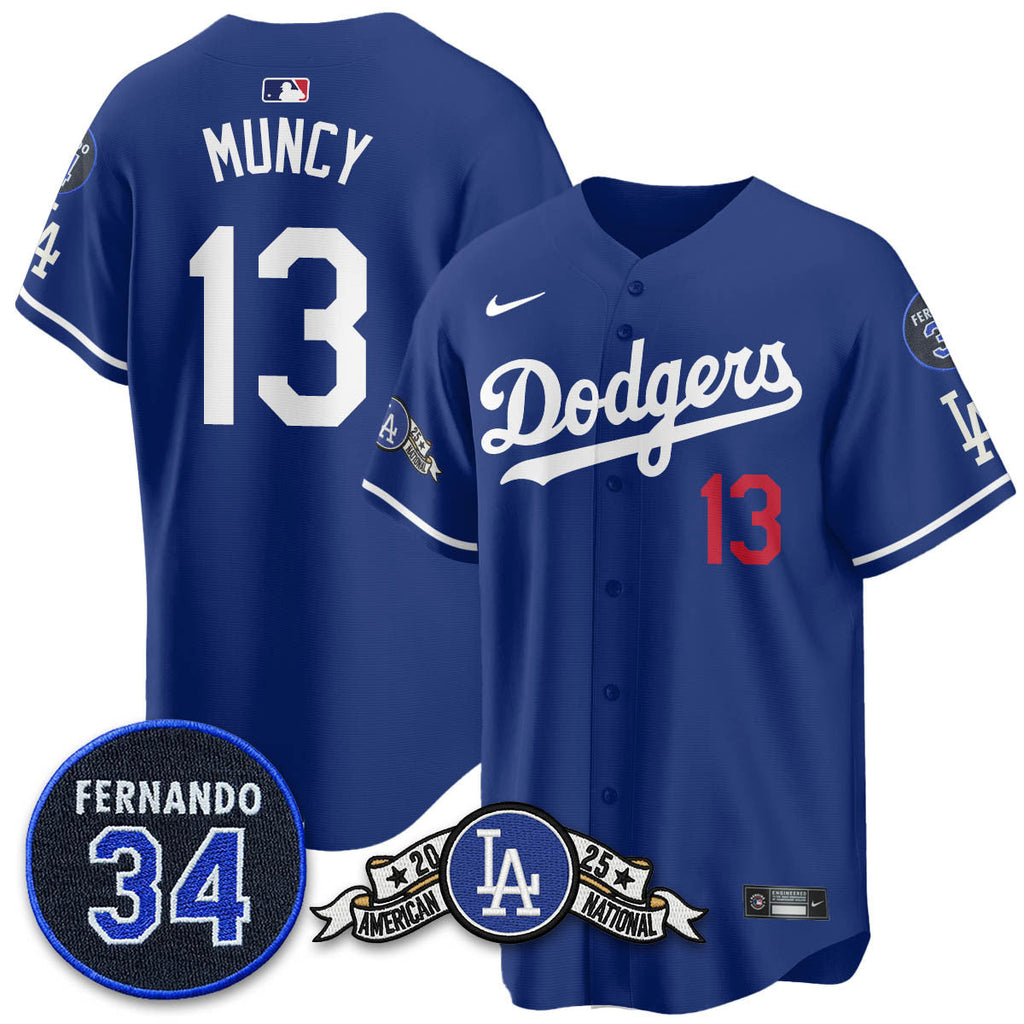 LAD 2025 National League Champions Men Jersey - All Stitched