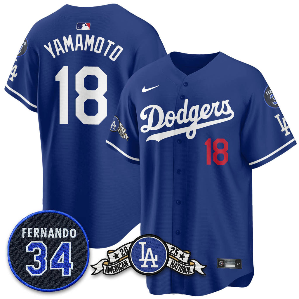 LAD 2025 National League Champions Men Jersey - All Stitched