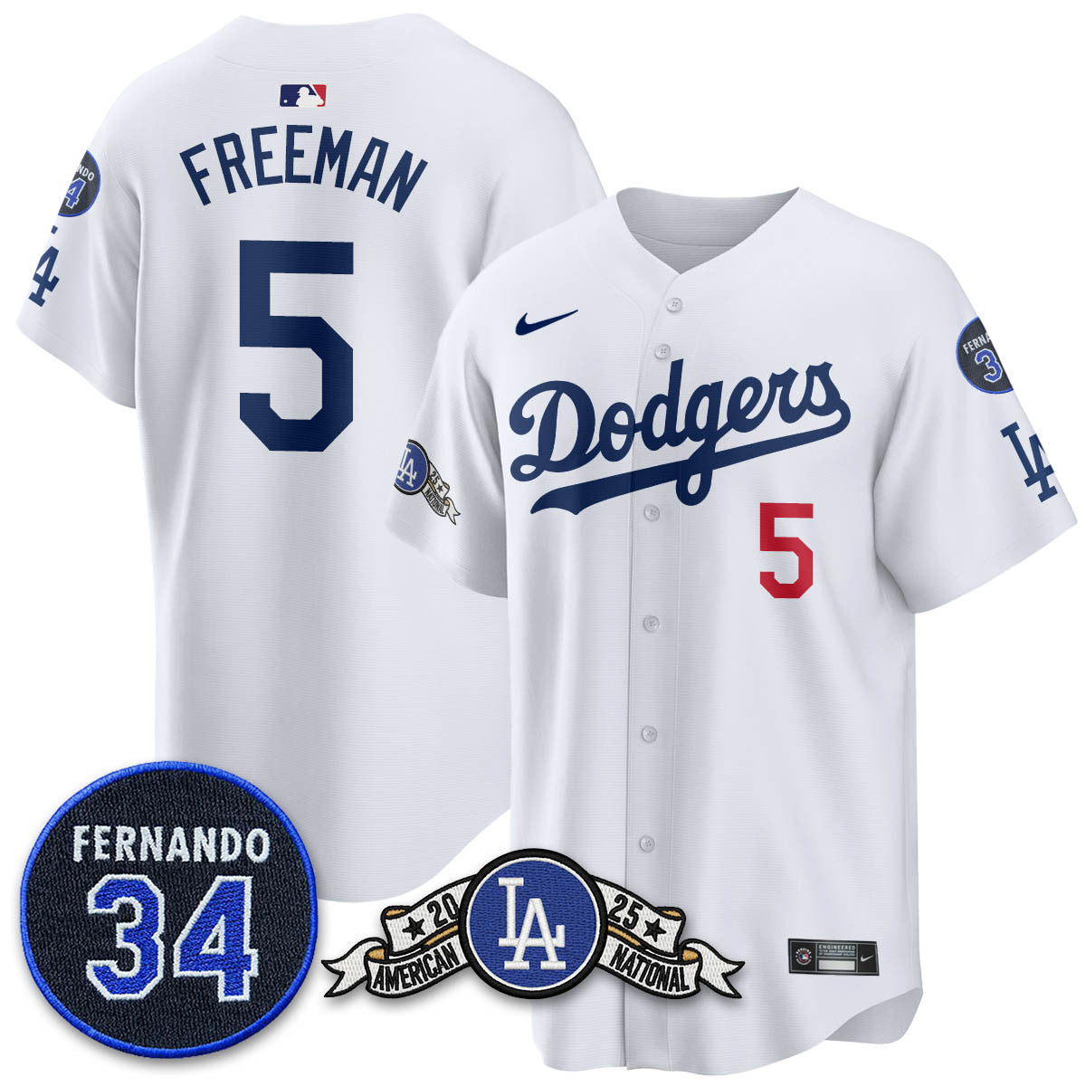 LAD 2025 National League Champions Men Jersey - All Stitched