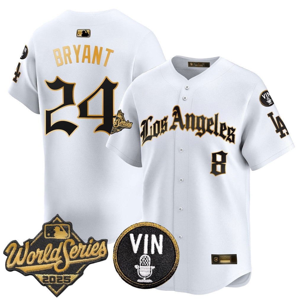 Dodgers 2025 World Series Vapor Premier Limited Jersey - LA Gothic Edition - All Stitched
