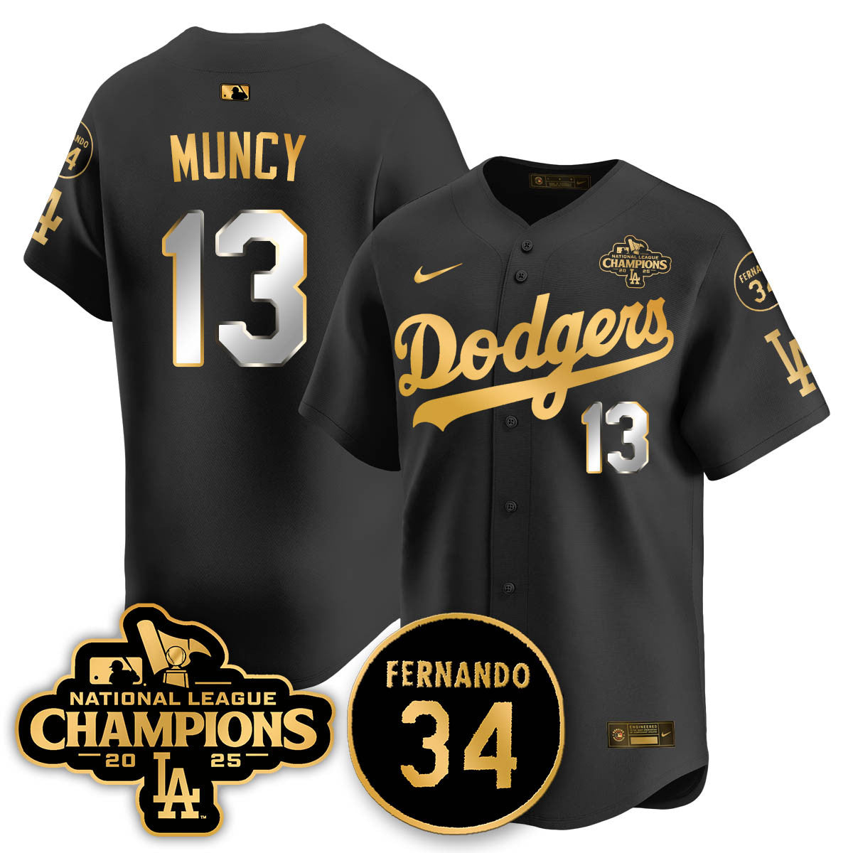 LAD 2025 NL Champions Jersey - All Stitched