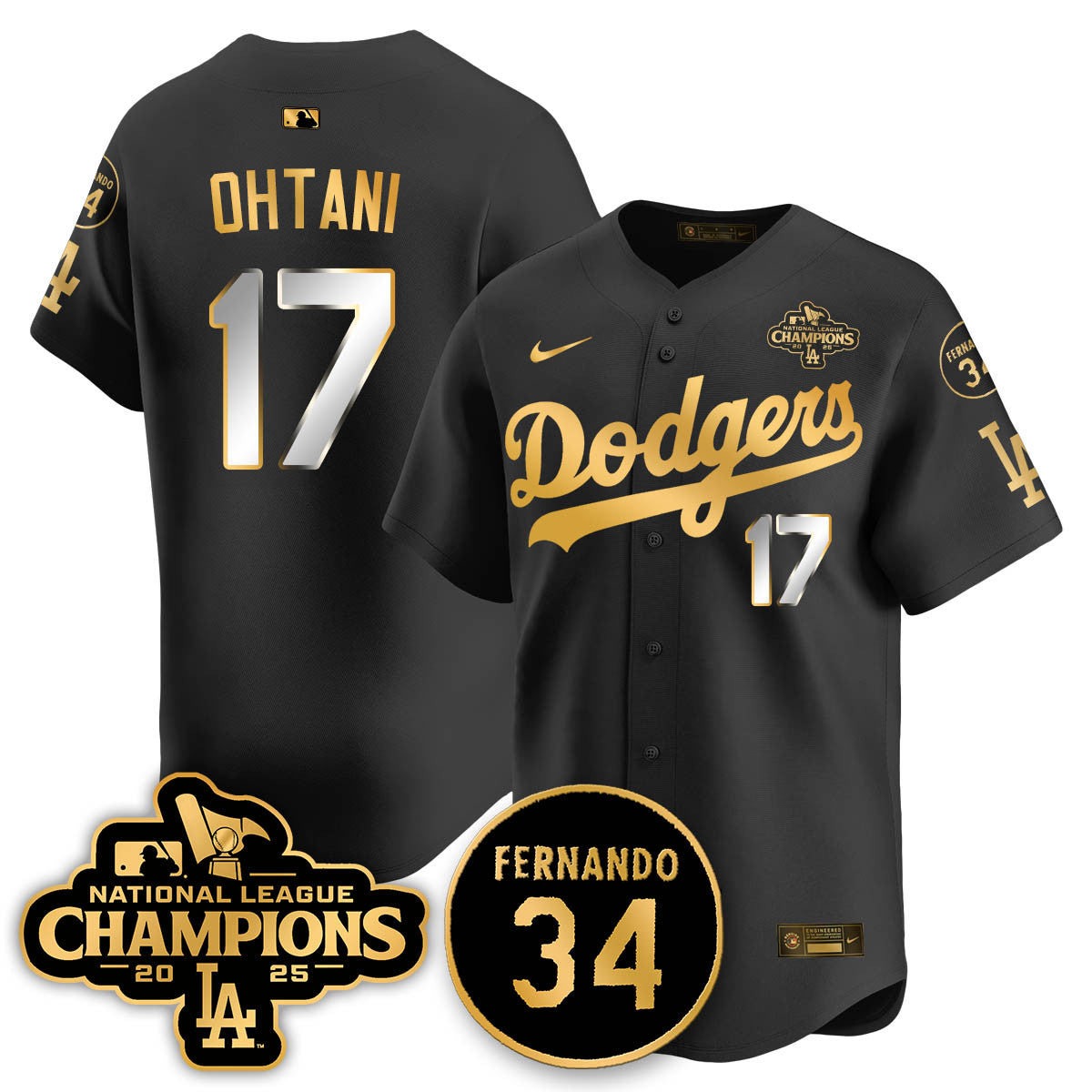 LAD 2025 NL Champions Jersey - All Stitched