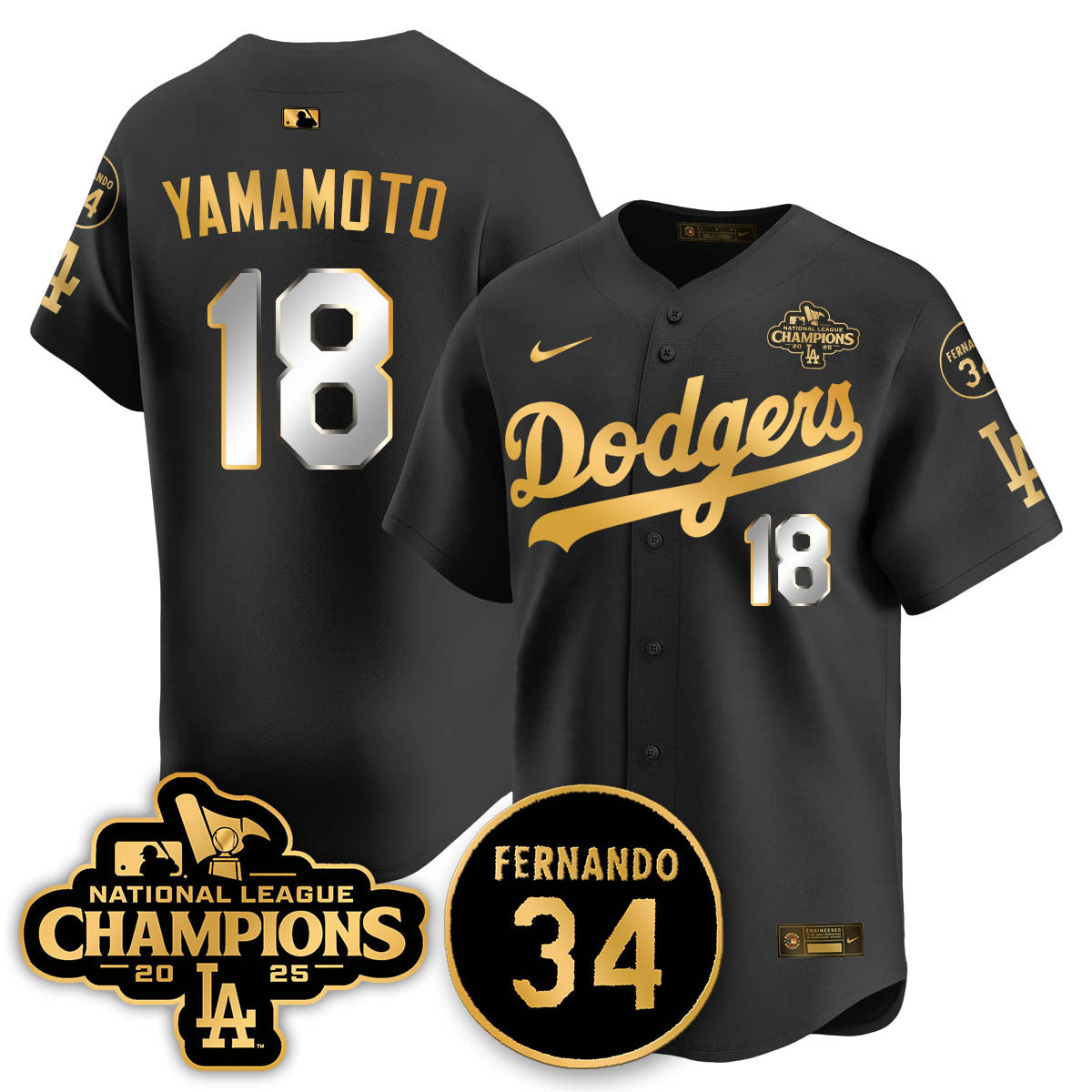 LAD 2025 NL Champions Jersey - All Stitched