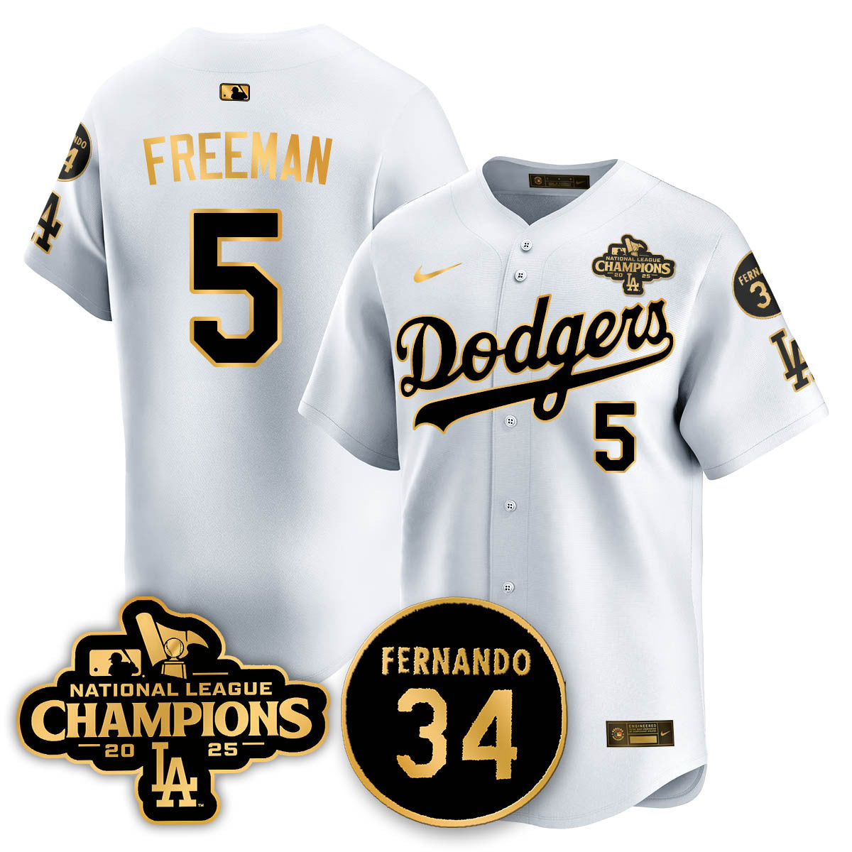 LAD 2025 NL Champions Jersey - All Stitched