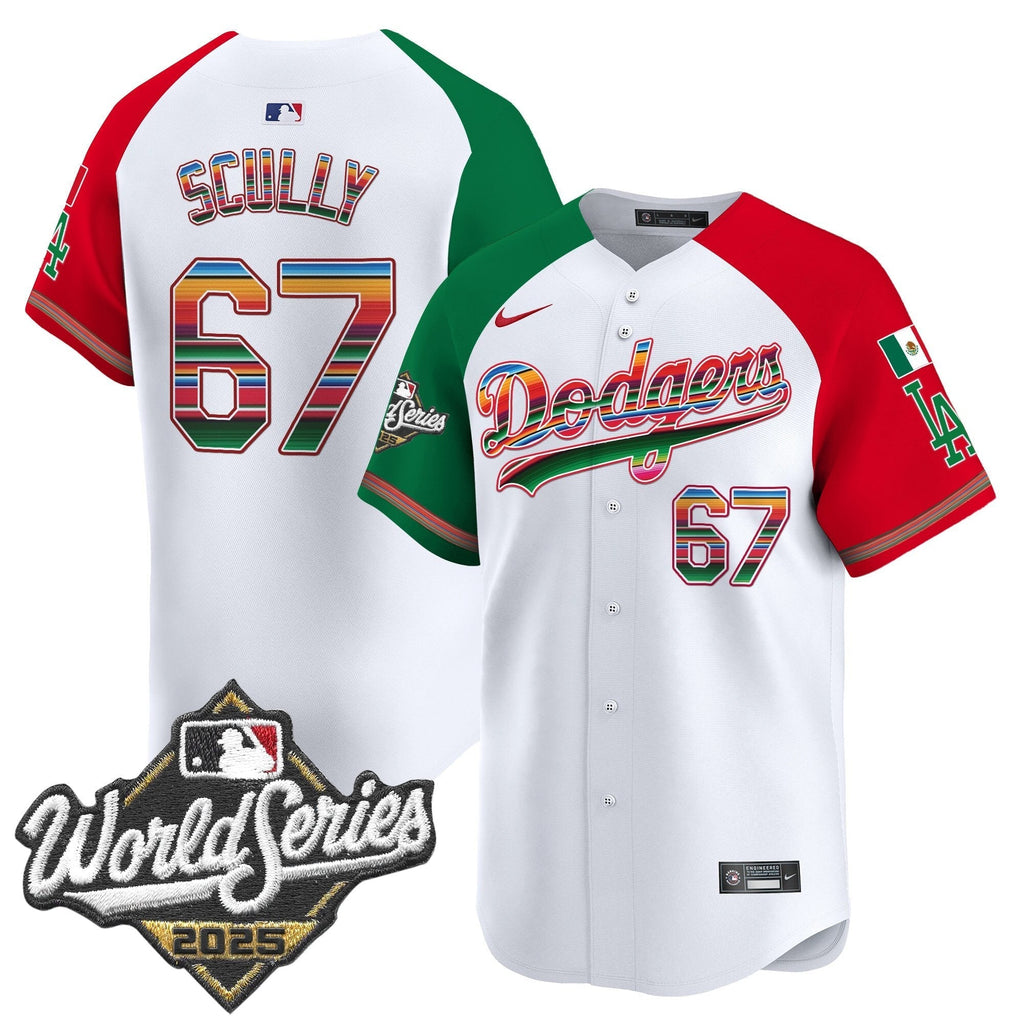 Dodgers Mexico 2025 World Series Vapor Premier Limited Jersey - All Stitched