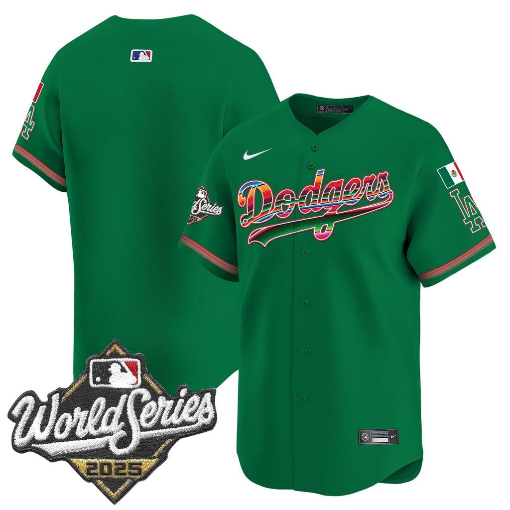 Dodgers Mexico 2025 World Series Vapor Premier Limited Jersey - All Stitched