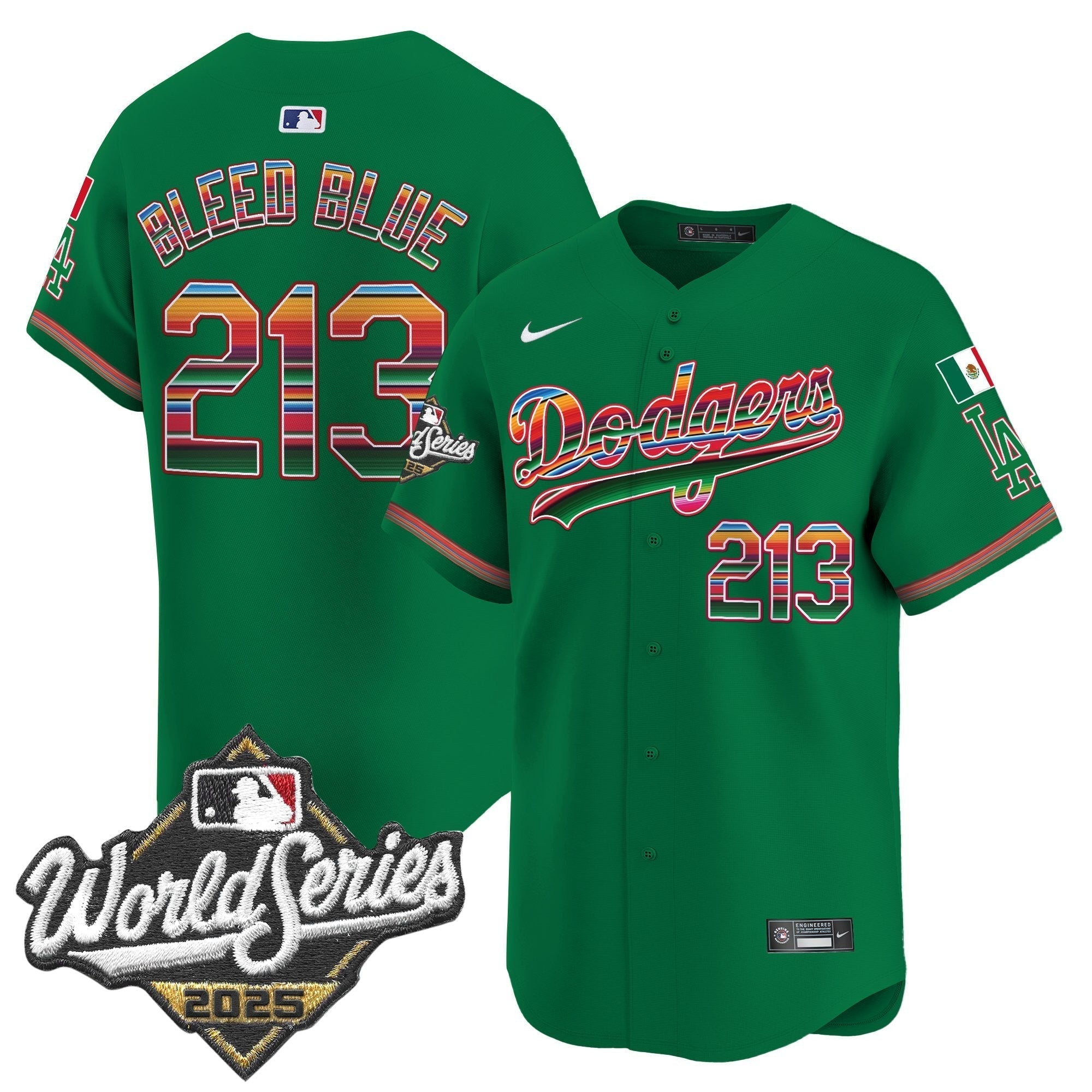 Dodgers Mexico 2025 World Series Vapor Premier Limited Jersey - All Stitched