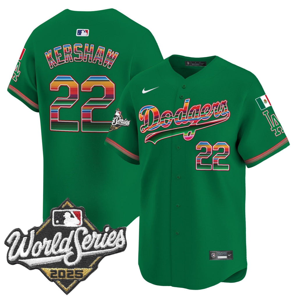Dodgers Mexico 2025 World Series Vapor Premier Limited Jersey - All Stitched