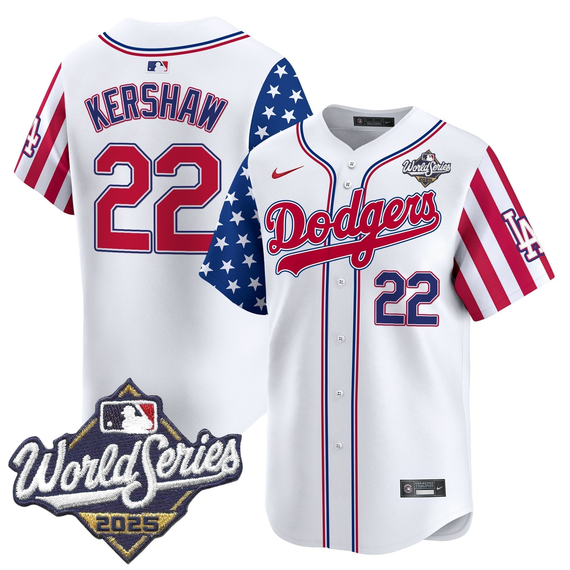 LAD 2025 World Series Vapor Premier Limited Jersey - American Style - All Stitched