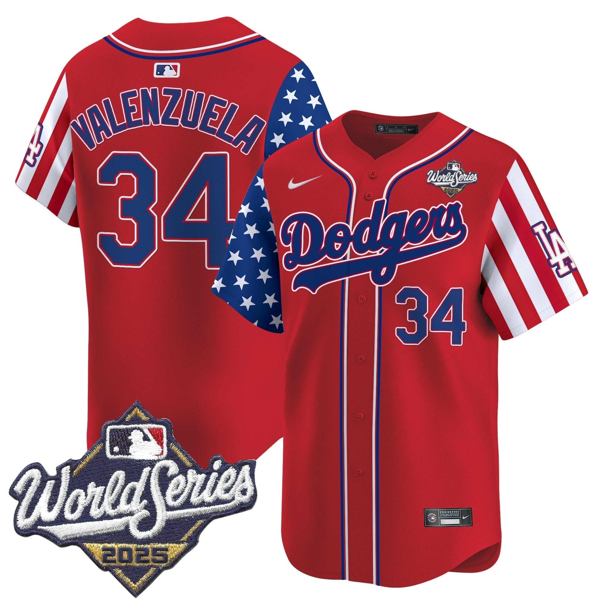 LAD 2025 World Series Vapor Premier Limited Jersey - American Style - All Stitched