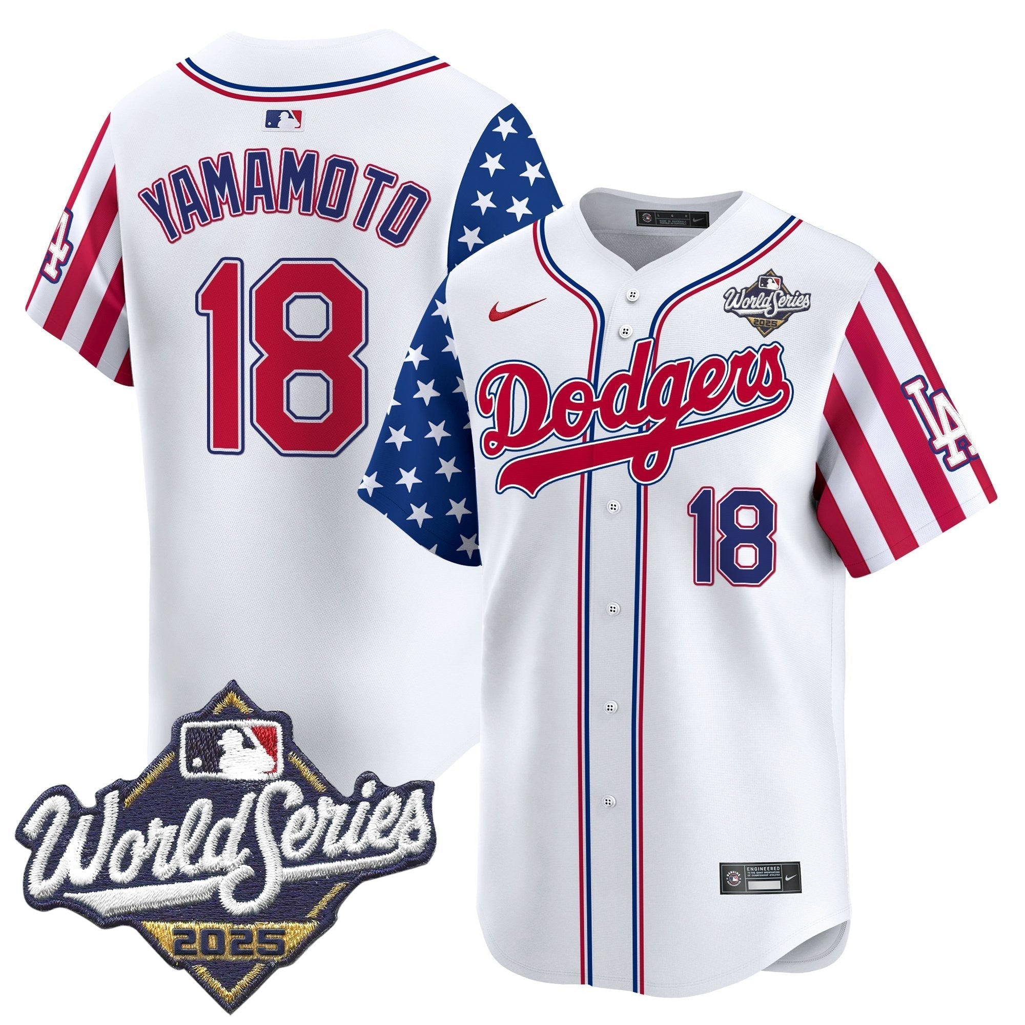 LAD 2025 World Series Vapor Premier Limited Jersey - American Style - All Stitched