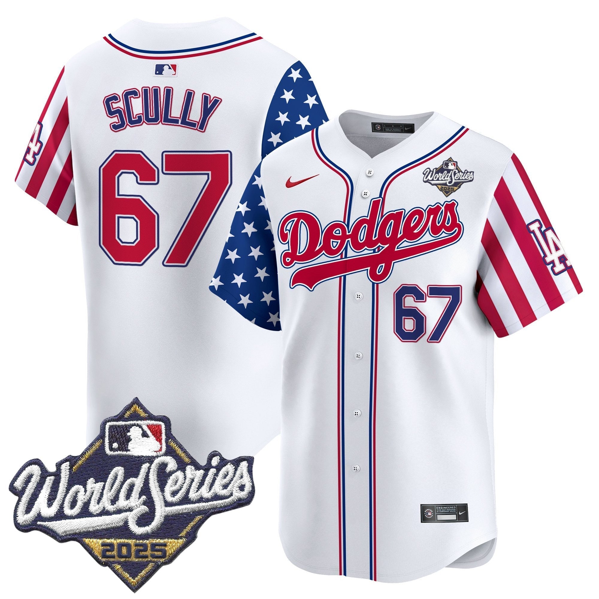 LAD 2025 World Series Vapor Premier Limited Jersey - American Style - All Stitched