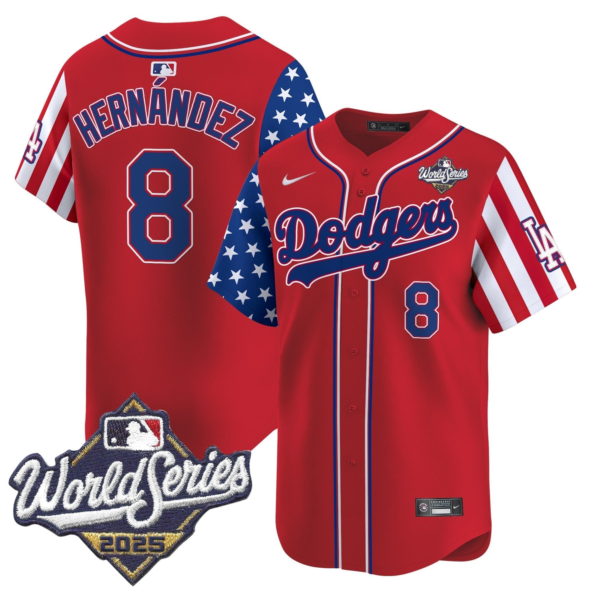 LAD 2025 World Series Vapor Premier Limited Jersey - American Style - All Stitched
