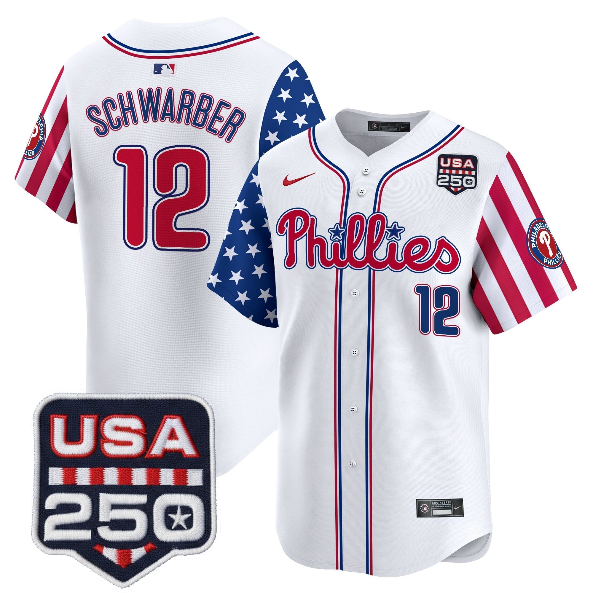 PHI America250 Edition Vapor Premier Limited Jersey - Stitched (2)