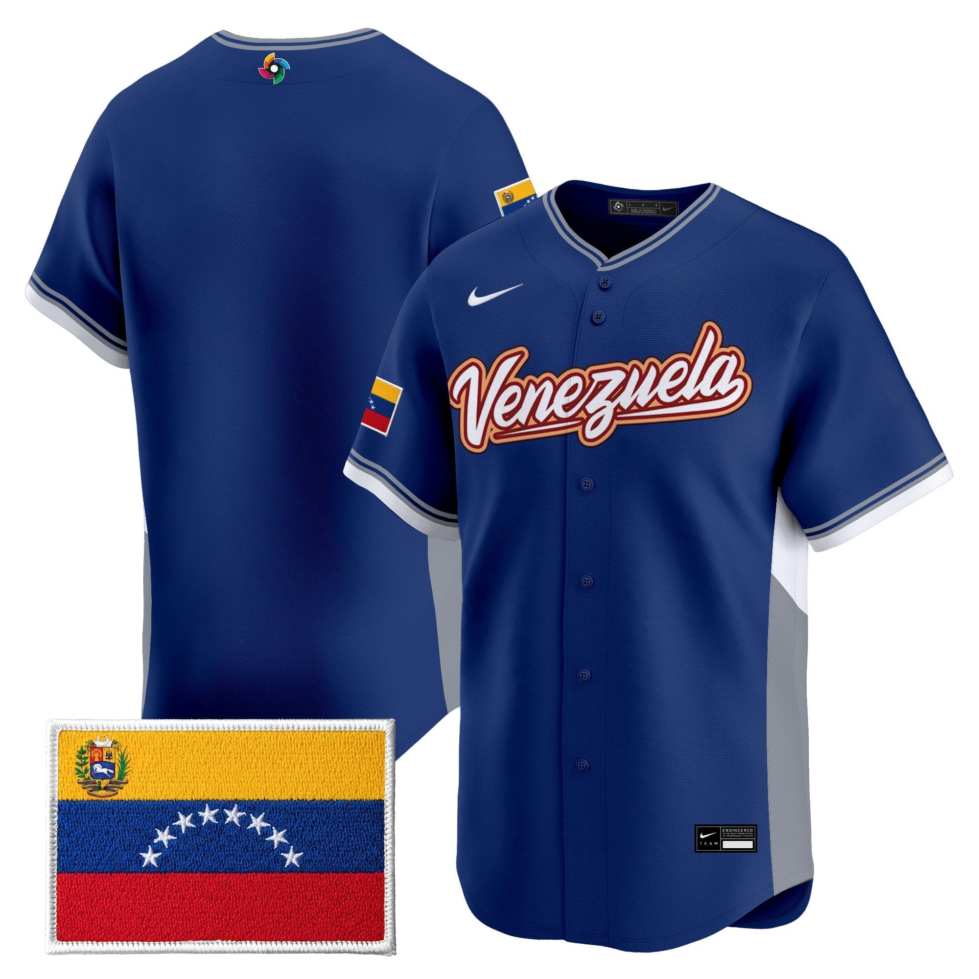 Team Venezuela World Baseball Classic Gold Vapor Premier Jersey - Stitched
