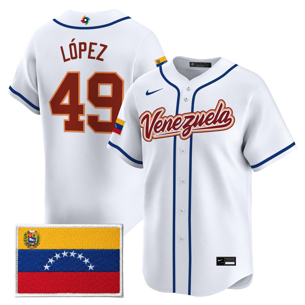 Team Venezuela World Baseball Classic Gold Vapor Premier Jersey - Stitched