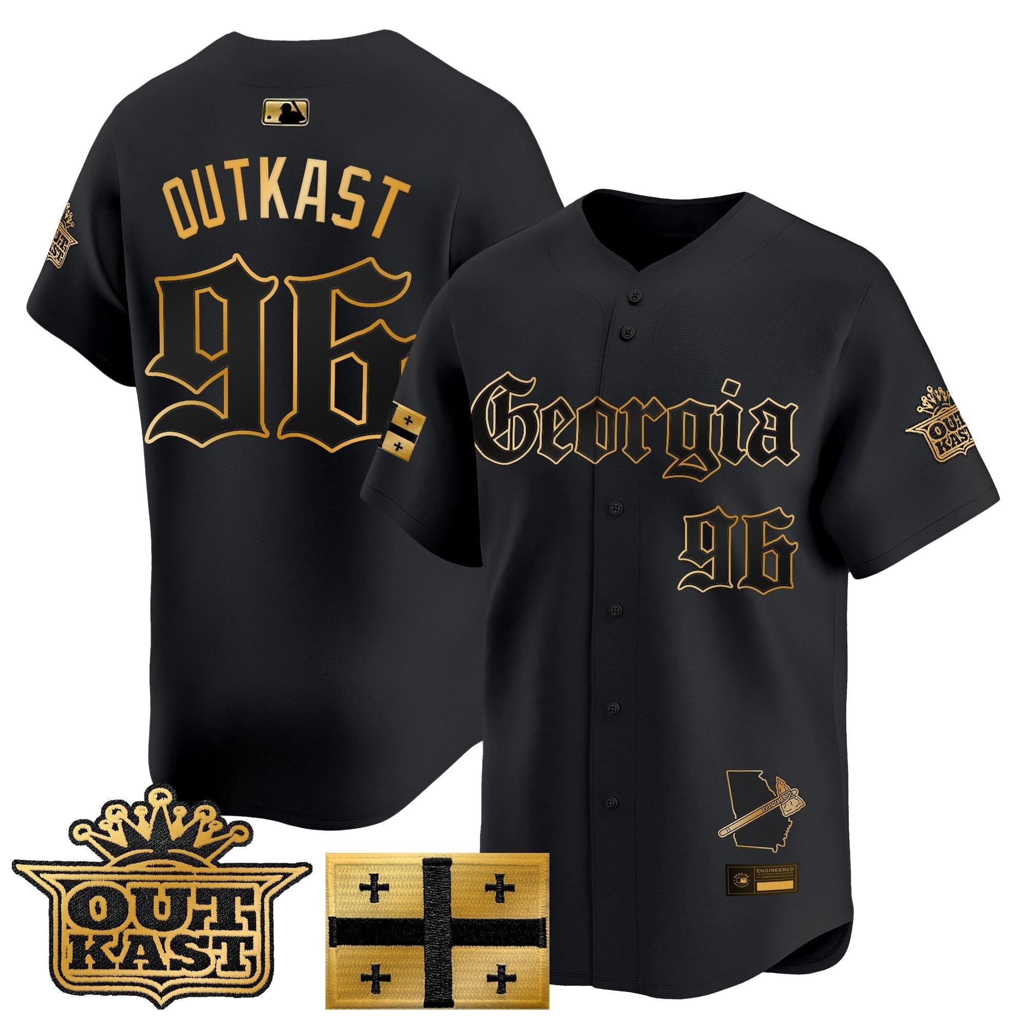ATL 'Georgia x Outkast Gothic Edition' Vapor Premier Limited Jersey - Stitched