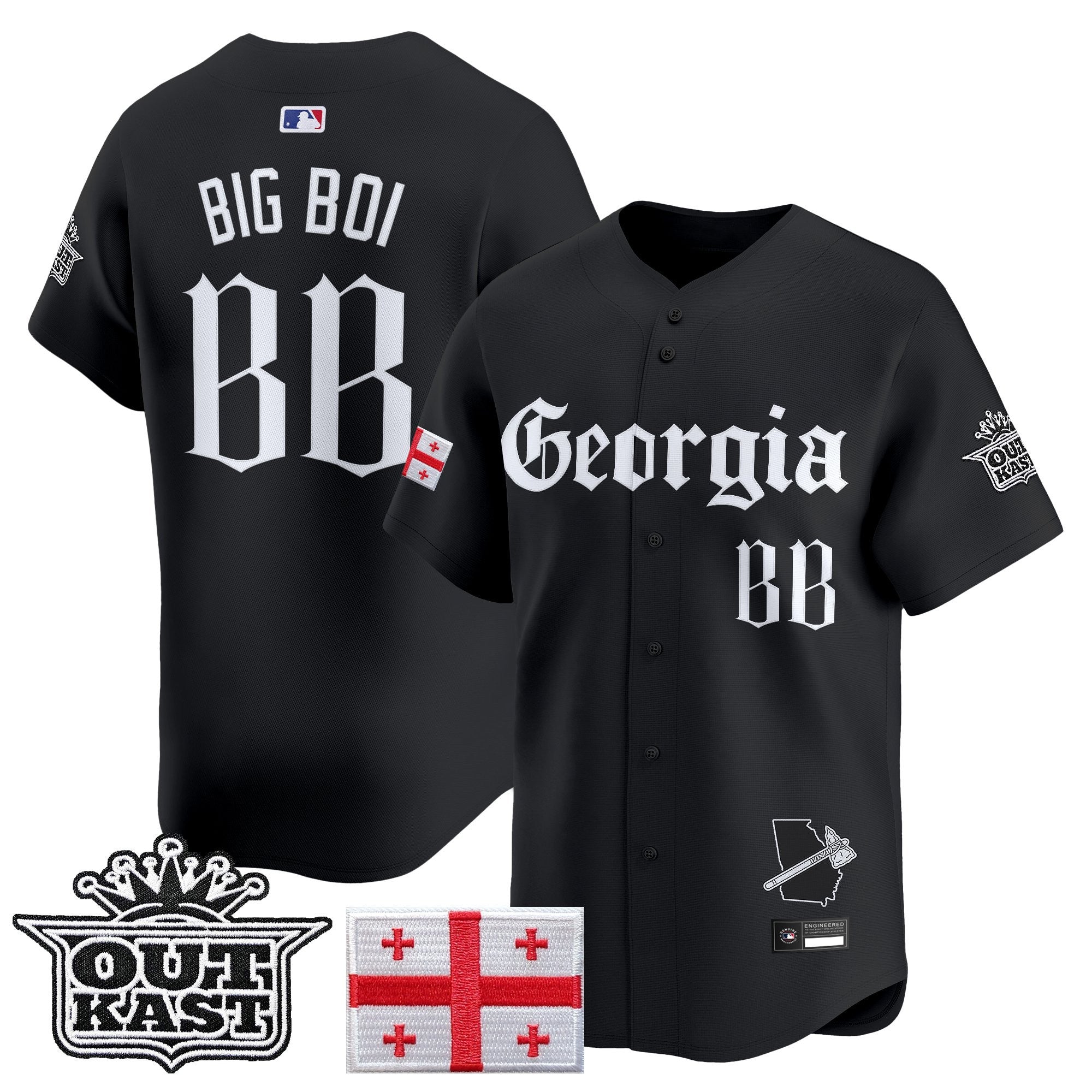 ATL 'Georgia x Outkast Gothic Edition' Vapor Premier Limited Jersey - Stitched