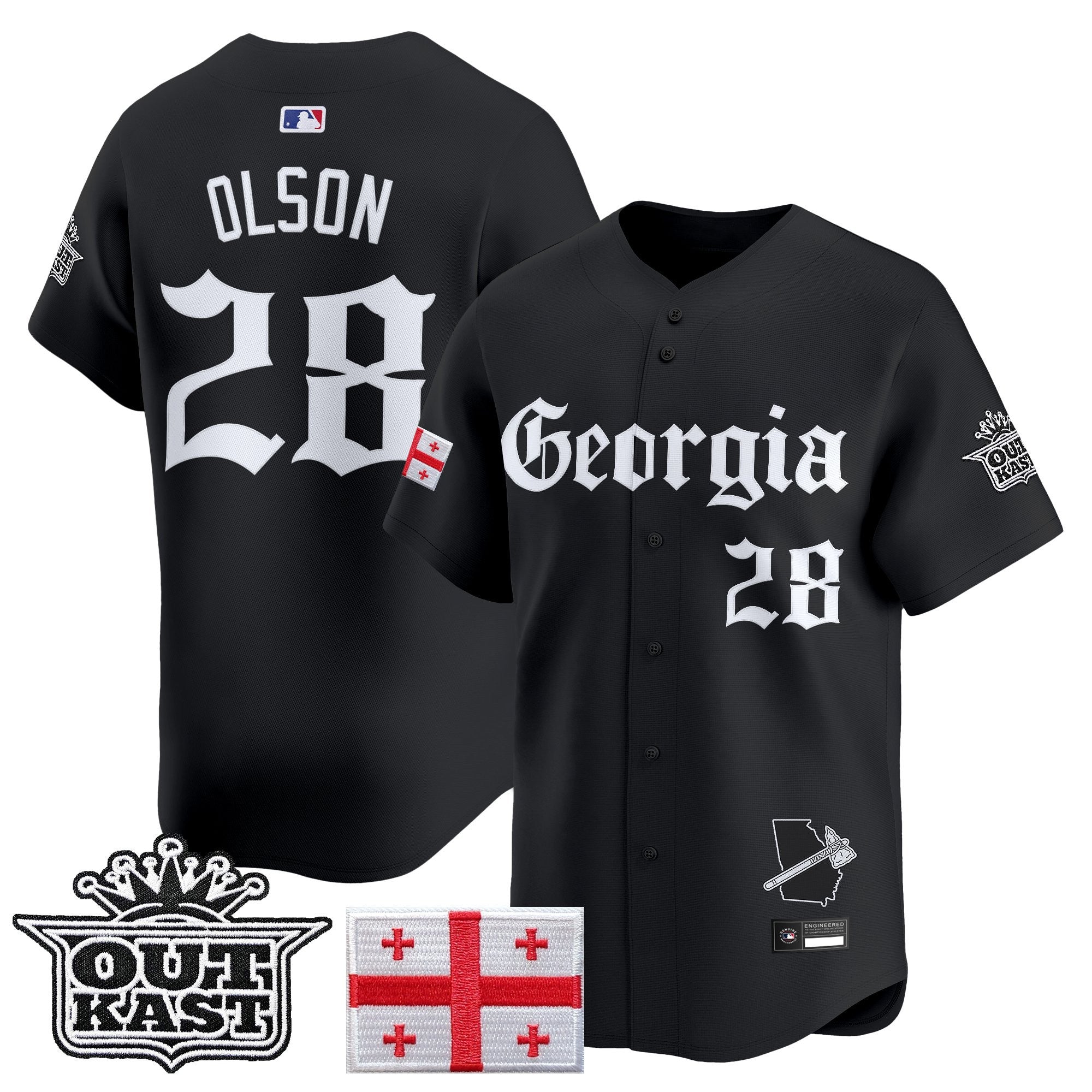ATL 'Georgia x Outkast Gothic Edition' Vapor Premier Limited Jersey - Stitched