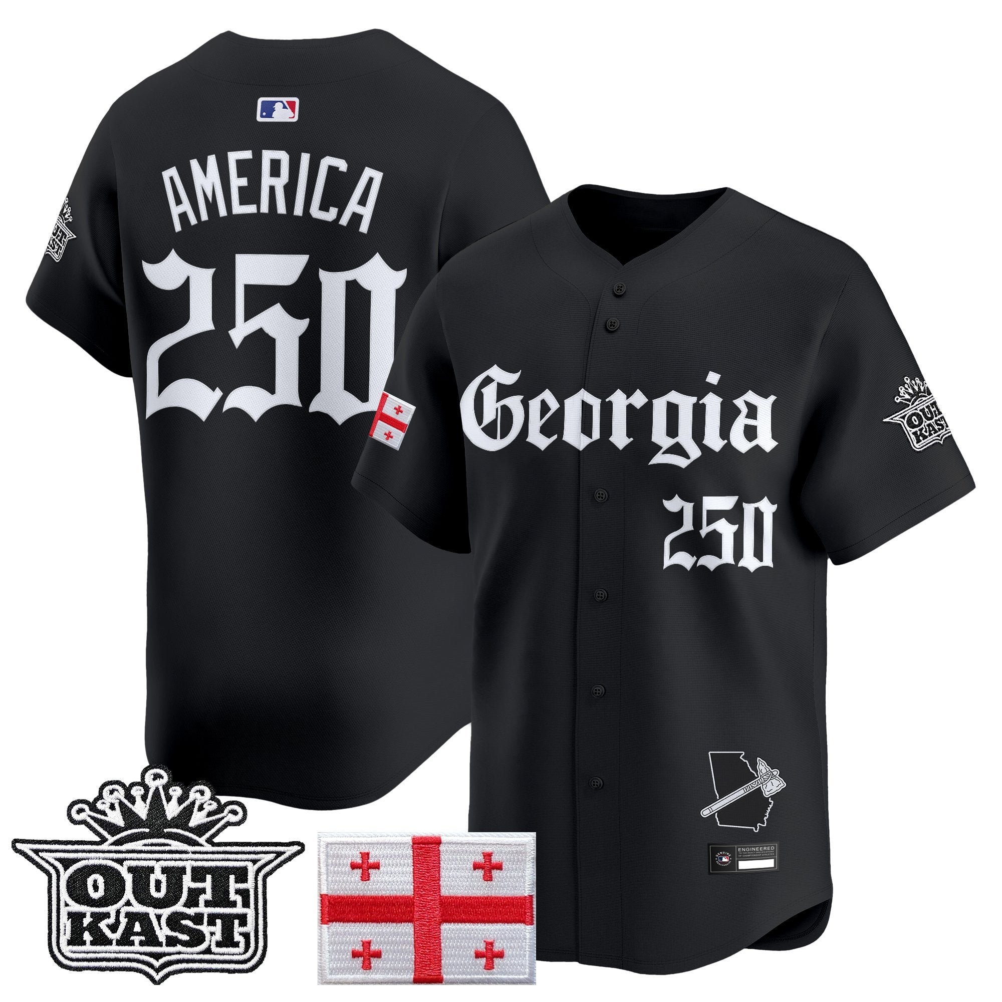 ATL 'Georgia x Outkast Gothic Edition' Vapor Premier Limited Jersey - Stitched