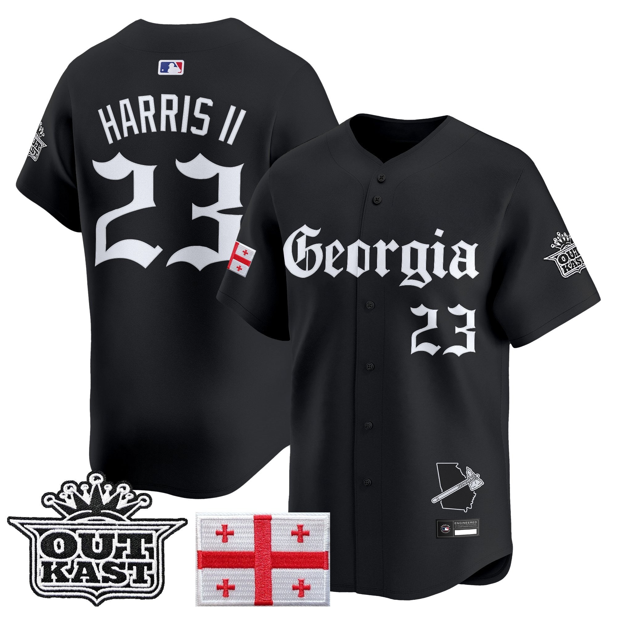 ATL 'Georgia x Outkast Gothic Edition' Vapor Premier Limited Jersey - Stitched