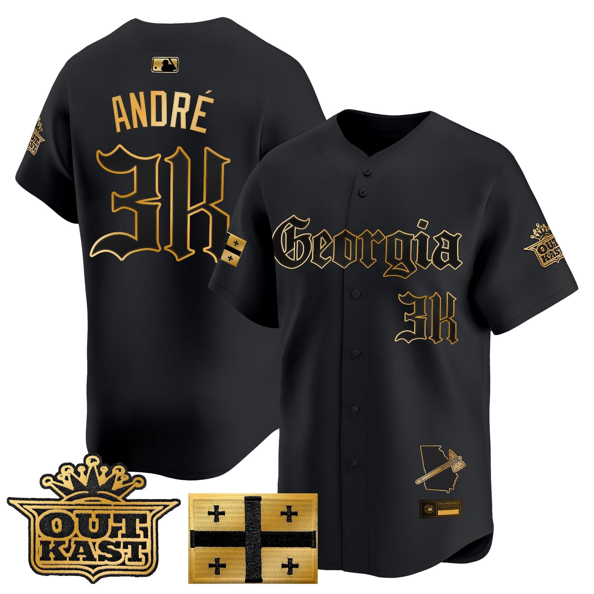 ATL 'Georgia x Outkast Gothic Edition' Vapor Premier Limited Jersey - Stitched
