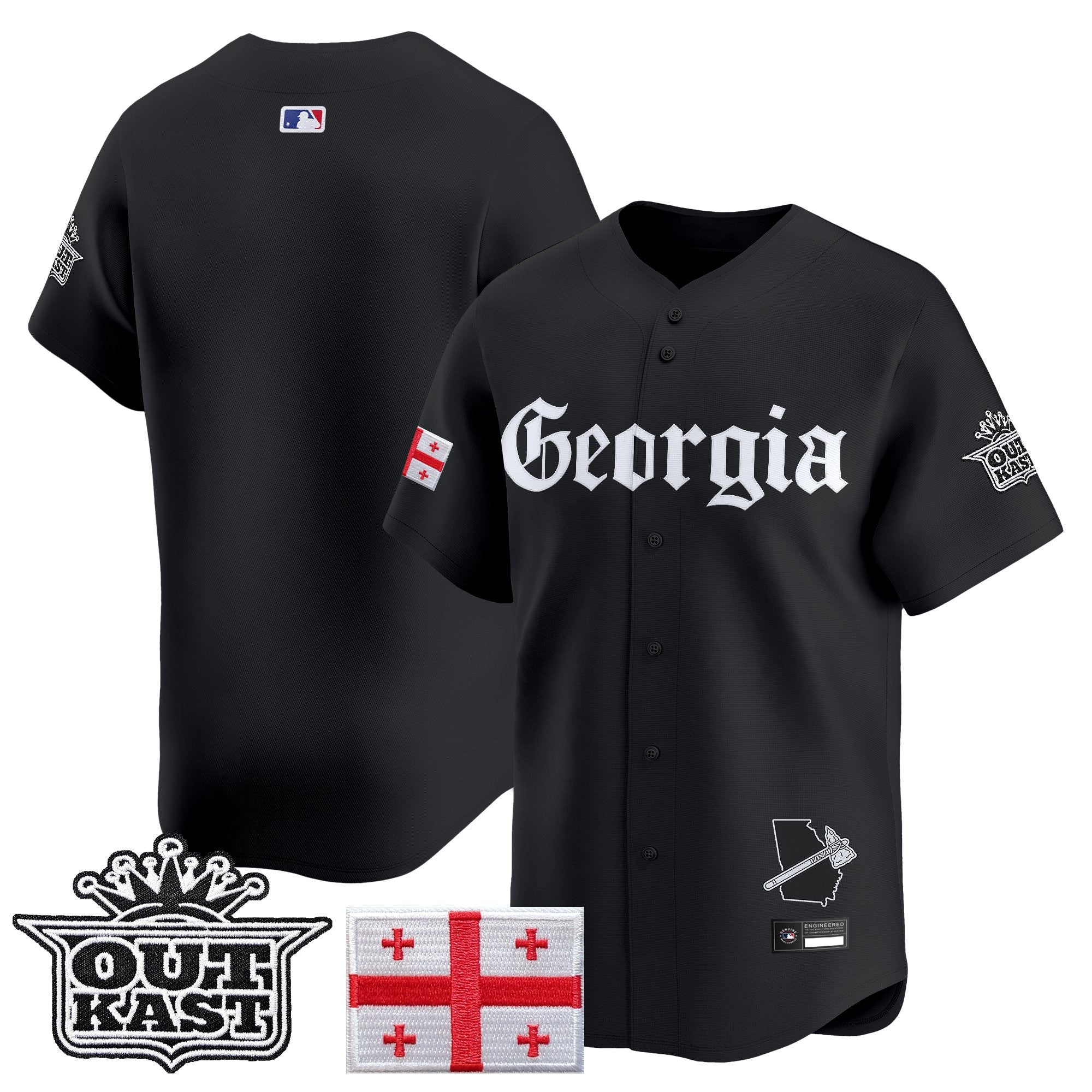 ATL 'Georgia x Outkast Gothic Edition' Vapor Premier Limited Jersey - Stitched