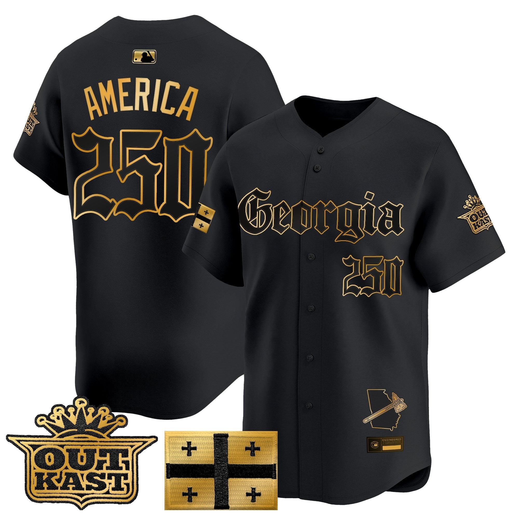 ATL 'Georgia x Outkast Gothic Edition' Vapor Premier Limited Jersey - Stitched