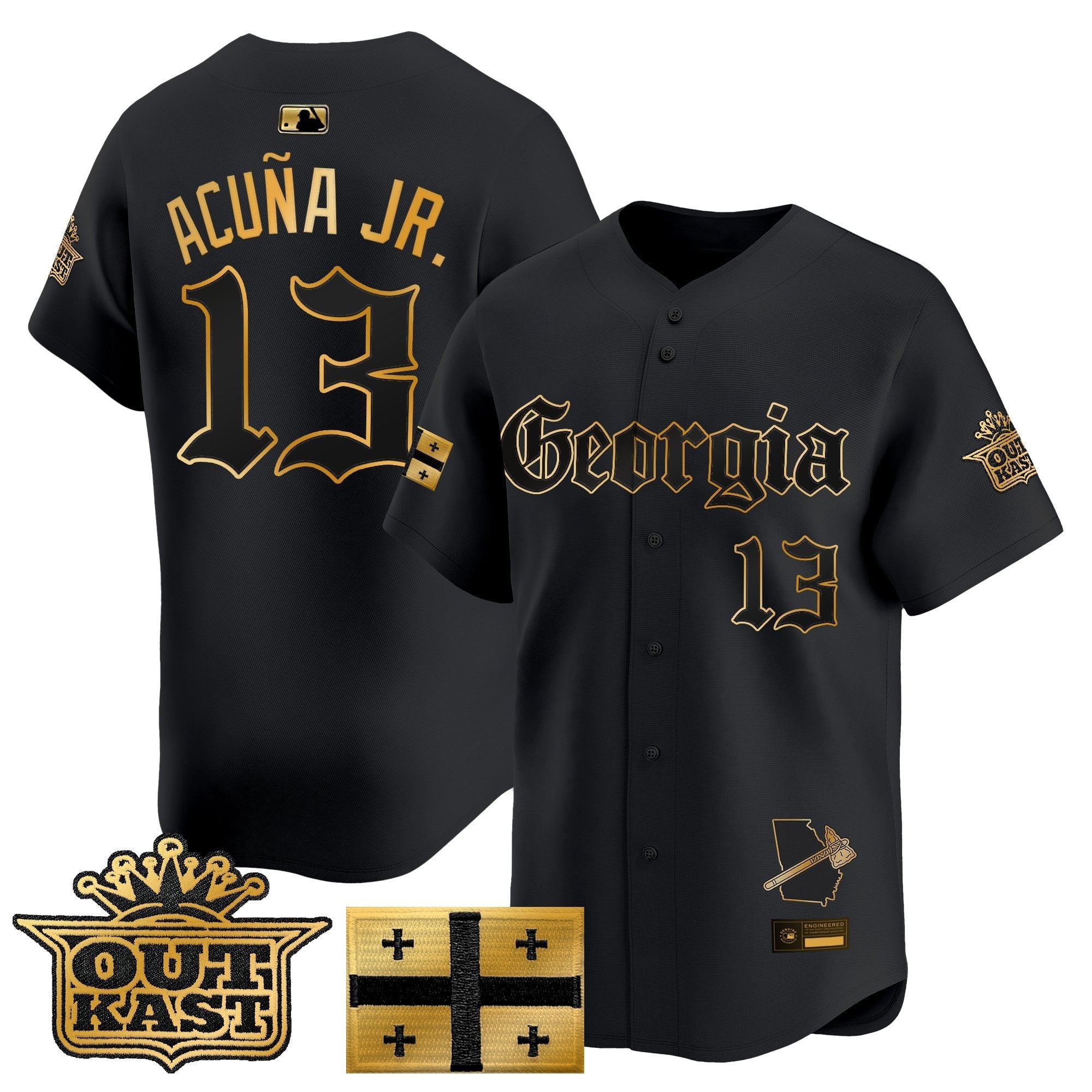 ATL 'Georgia x Outkast Gothic Edition' Vapor Premier Limited Jersey - Stitched