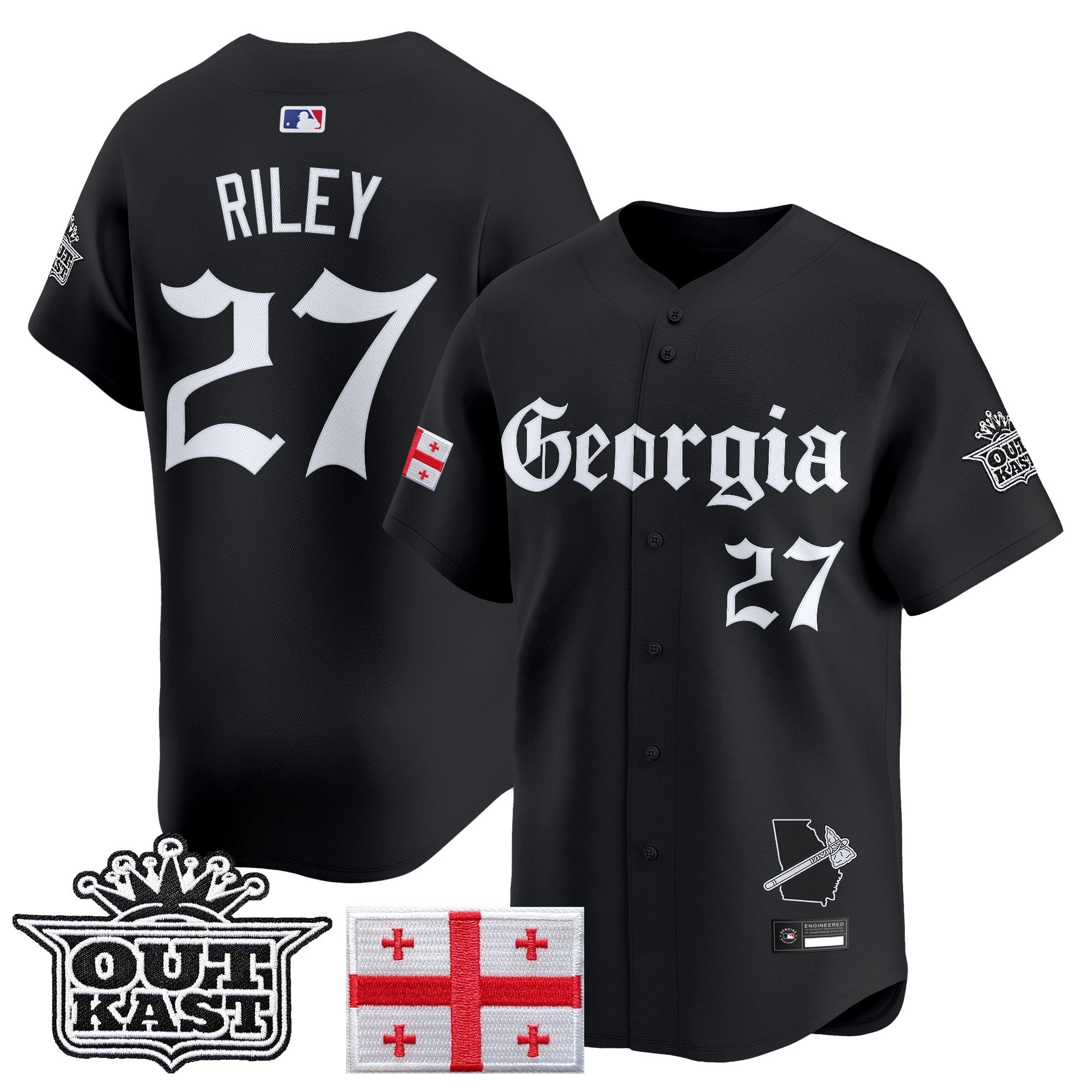 ATL 'Georgia x Outkast Gothic Edition' Vapor Premier Limited Jersey - Stitched