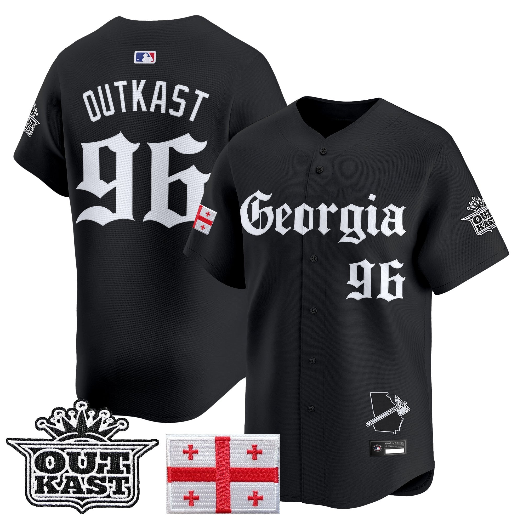 ATL 'Georgia x Outkast Gothic Edition' Vapor Premier Limited Jersey - Stitched